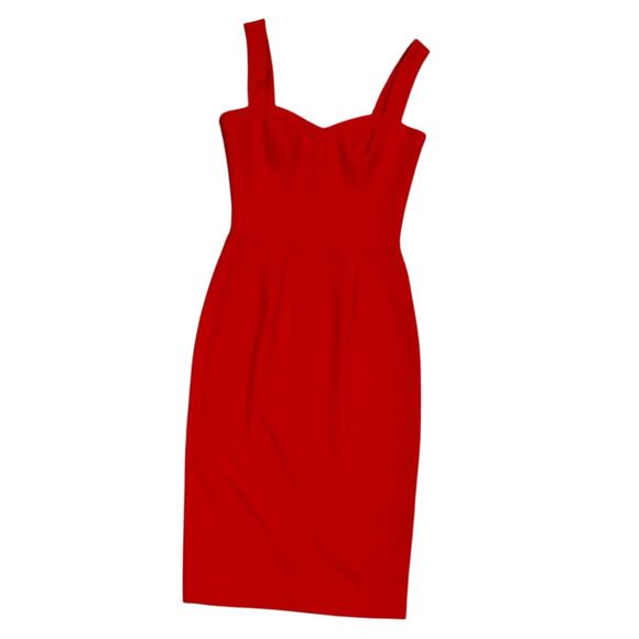 Dress The Population Nicole Sweetheart Sheath Dress In Garnet - Picture 7 of 7